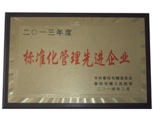 標準化管理先進企業(yè)